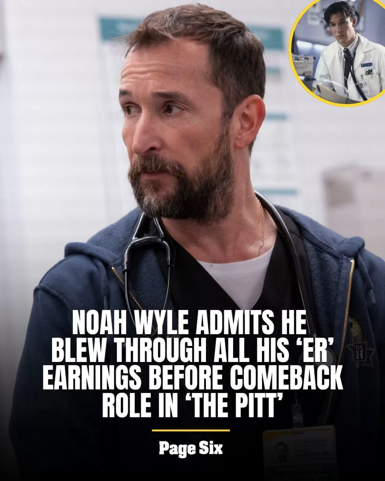 Noah Wyle ER'den Kazandığı Parayı Neredeyse Tamamen Tükettiğini İtiraf Etti