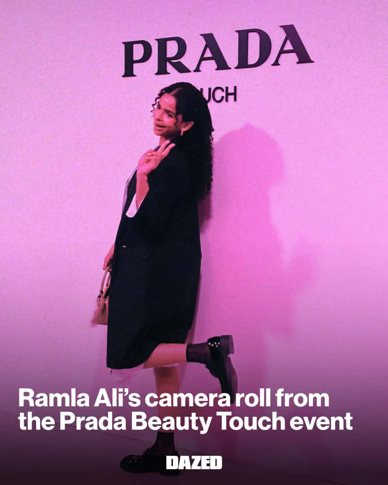 Ramla Ali, Prada Beauty'nin Londra'daki 'Touch' Etkinliğine Katıldı