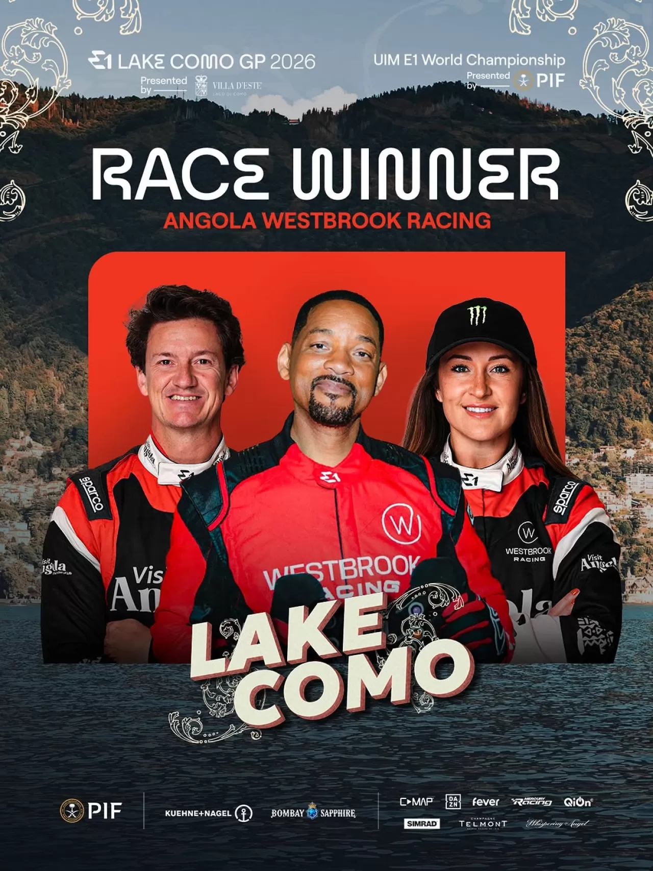 Will Smith'in Takımı E1 Lake Como'da Zaferi Yakaladı