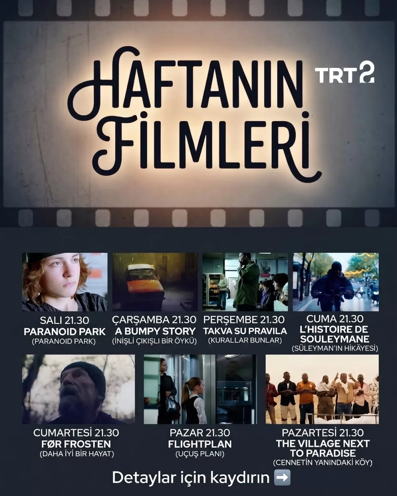 TRT 2'de Bu Hafta Hangi Filmler Var? (26 Nisan - 2 Mayıs 2026)