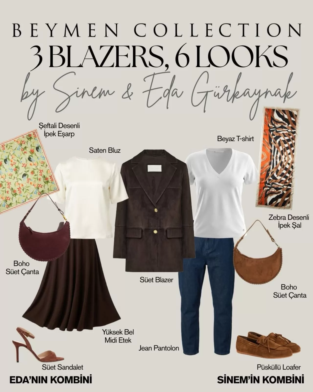Sinem Eda Gürkaynak BeymenCollection İçin 3 Blazer ile 6 Kombinasyon Sunuyor