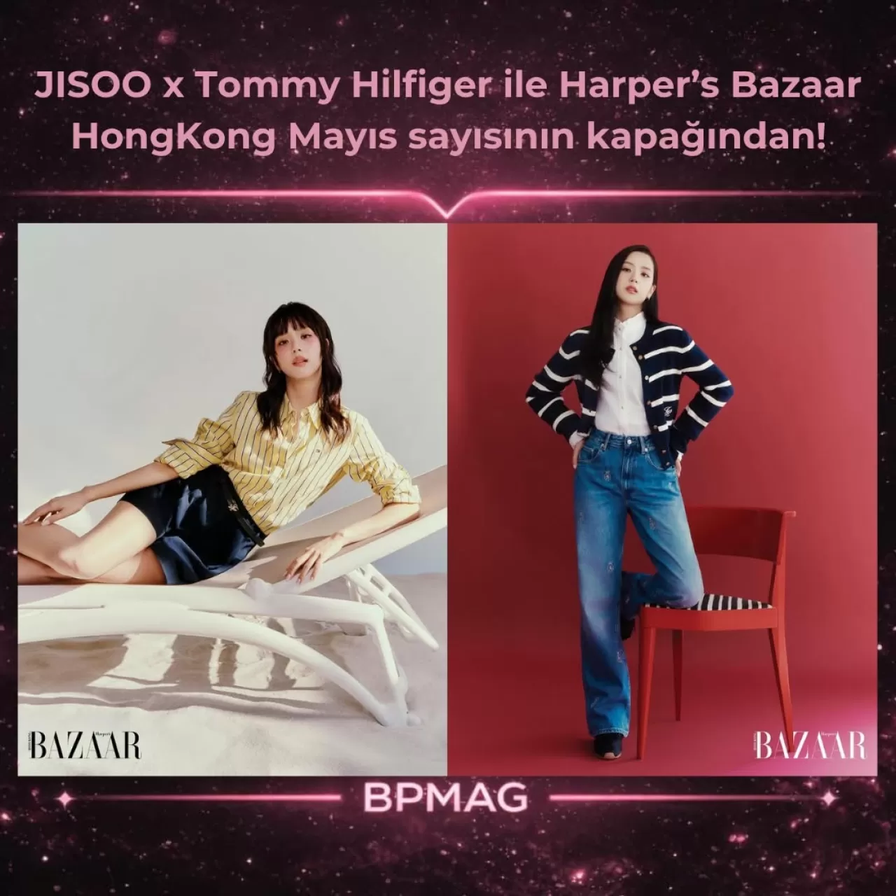 Jisoo, Harper's Bazaar Wave Hong Kong Mayıs 2026 Kapağında Yer Aldı
