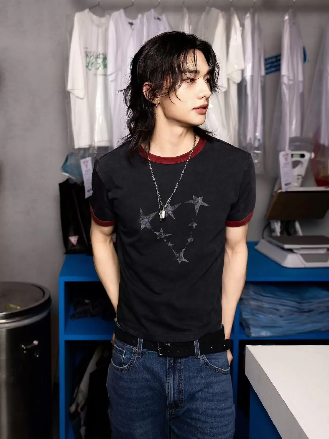 Hyunjin of Stray Kids Appears on GUESS KakaoTalk Channel