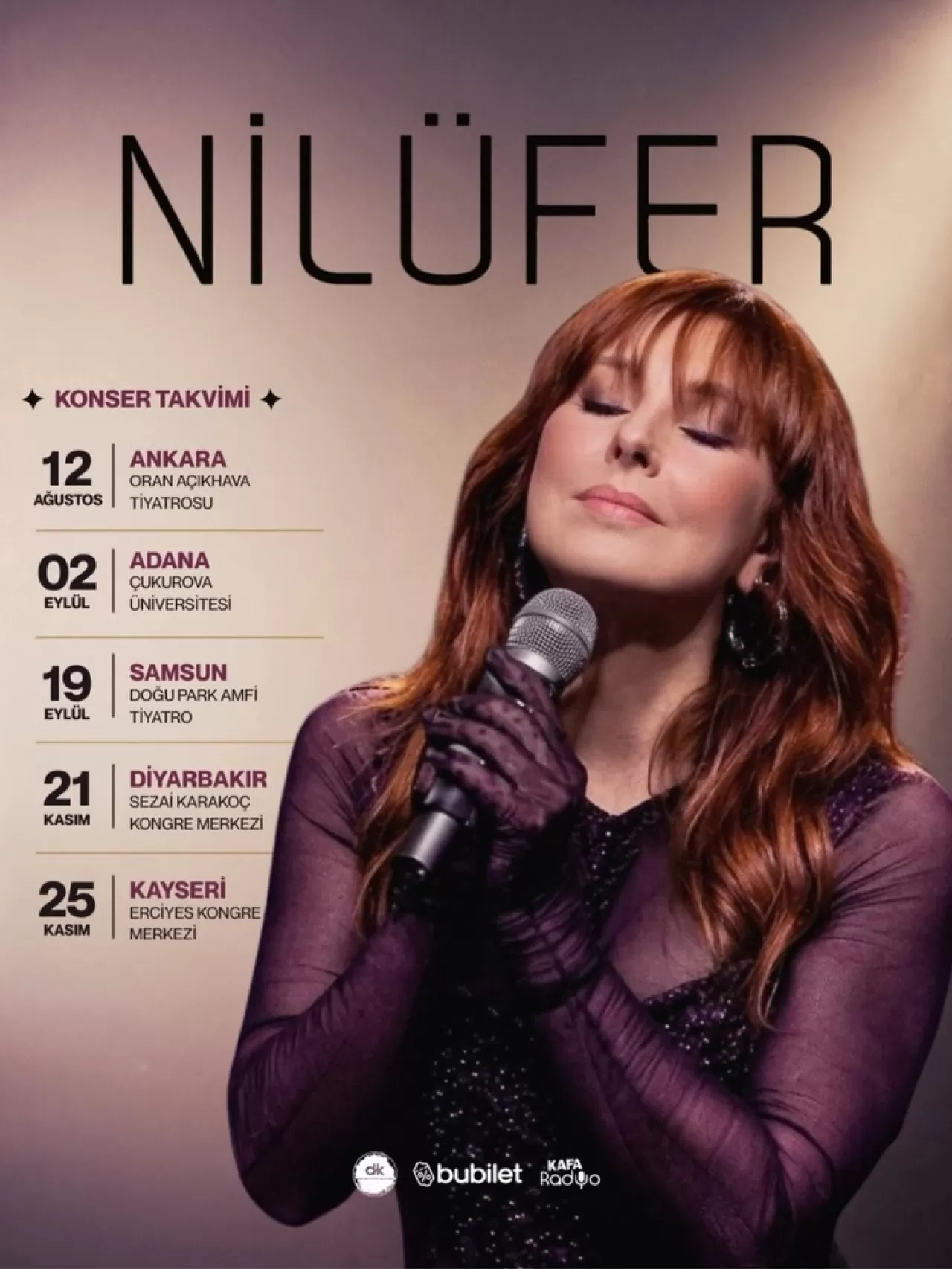 Nilüfer 2026'da Anadolu Turnesine Çıkıyor: İşte Konser Vereceği Şehirler