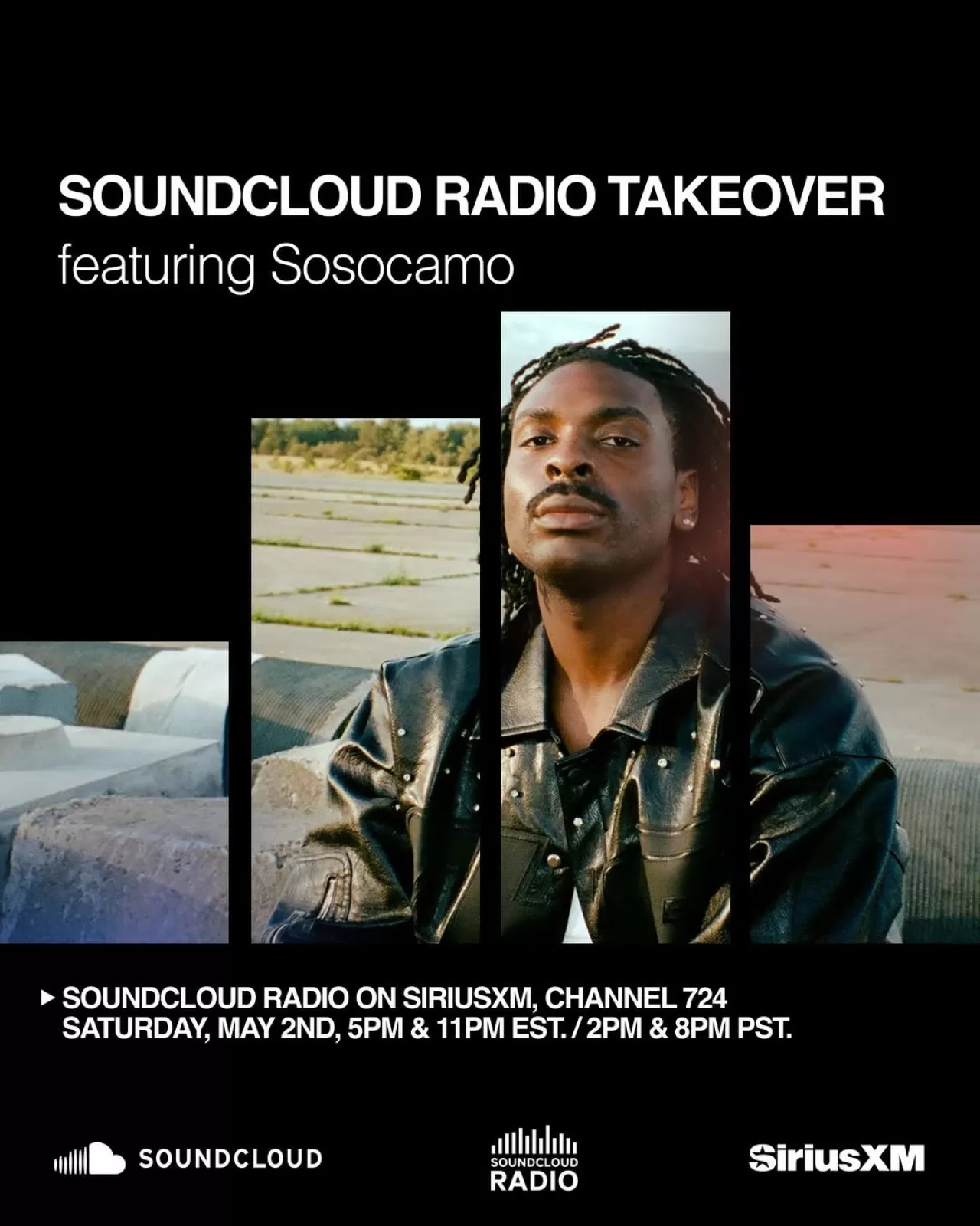 sosocamo, SiriusXM Channel 724'te SoundCloud Radio Devralma Etkinliği Gerçekleştiriyor