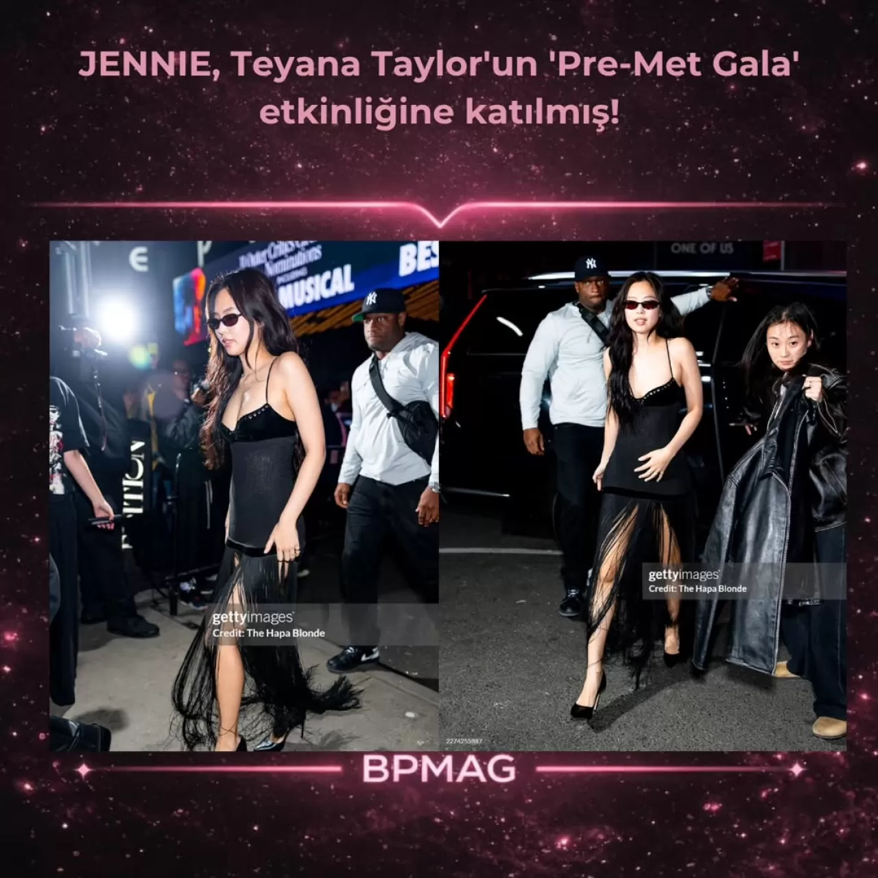 JENNIE'den Met Gala Öncesi Şık Giriş: Teyana Taylor Etkinliğinde