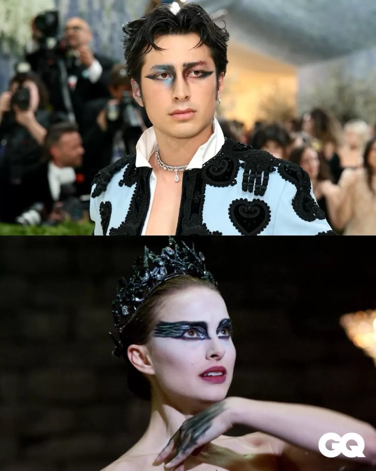 Hudson Williams, İlk Met Gala'sında Black Swan İlhamlı Makyajla Dikkat Çekti