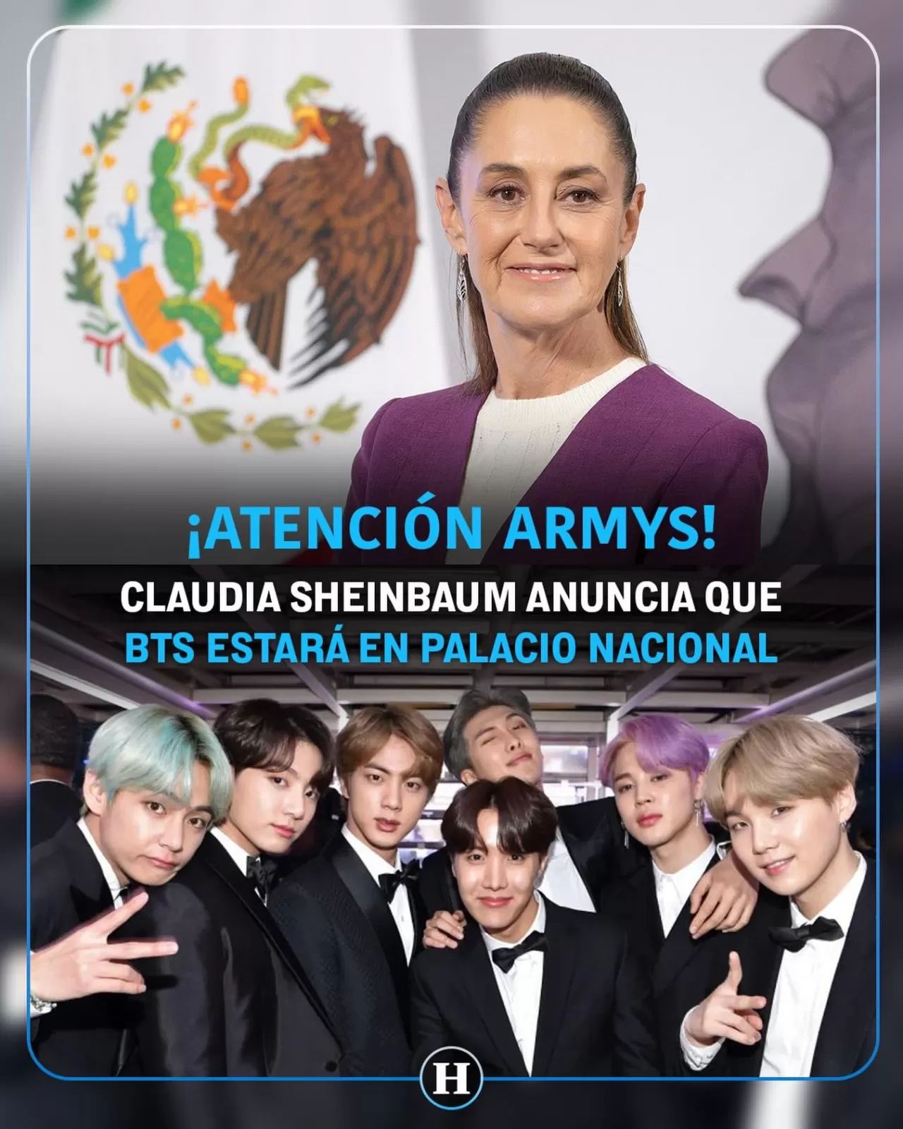 BTS, Meksika Ulusal Sarayı'nda Devlet Başkanı ile Görüşecek