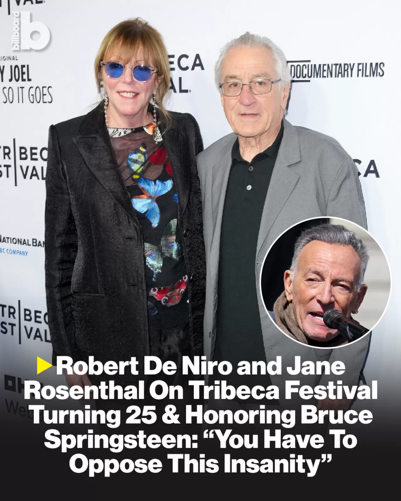 Tribeca Festival'in 25. Yılı: De Niro ve Rosenthal'dan Springsteen Ödülü ve Müzik Vurgusu