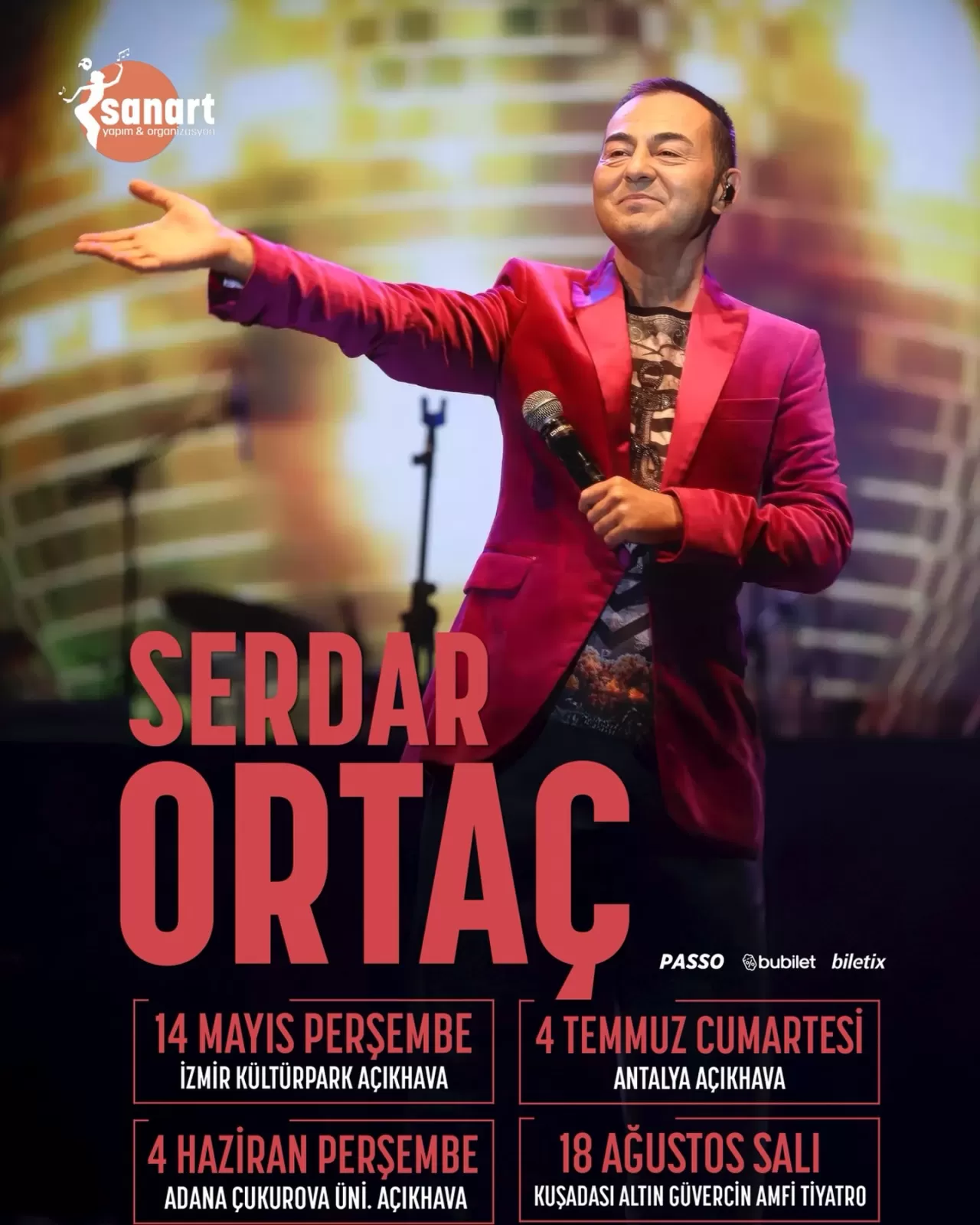 Serdar Ortaç 2026 Yaz Turnesi Başlıyor: İzmir Konseri Yarın
