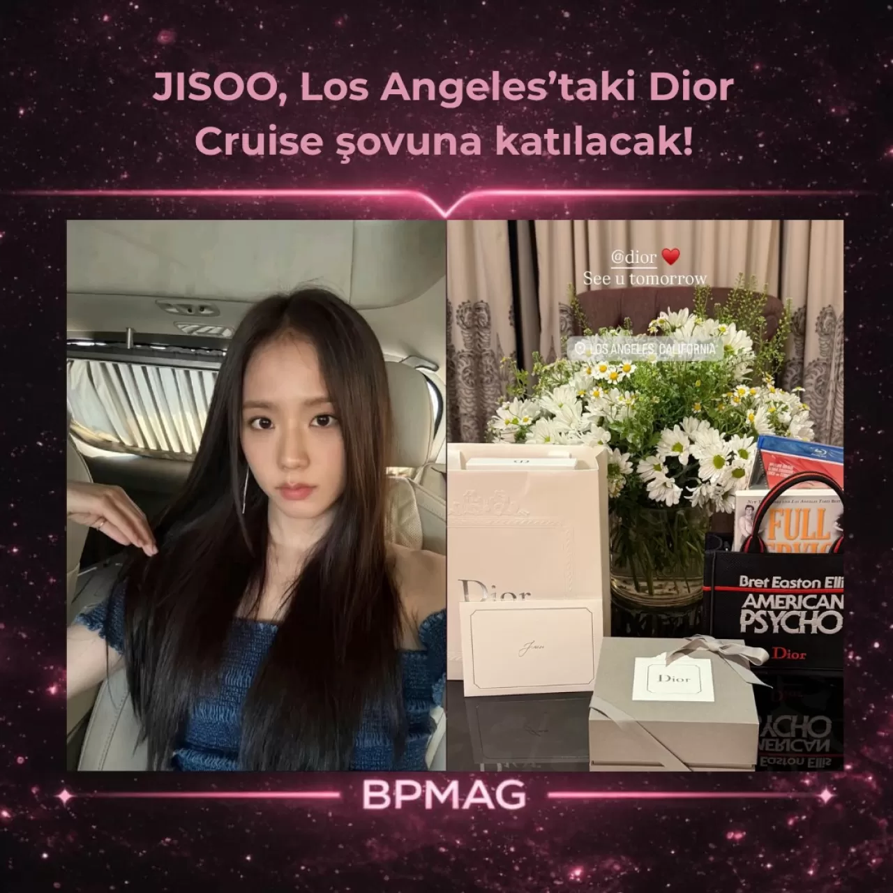 JISOO, Los Angeles'ta Dior Cruise Şovu'na Katılacak