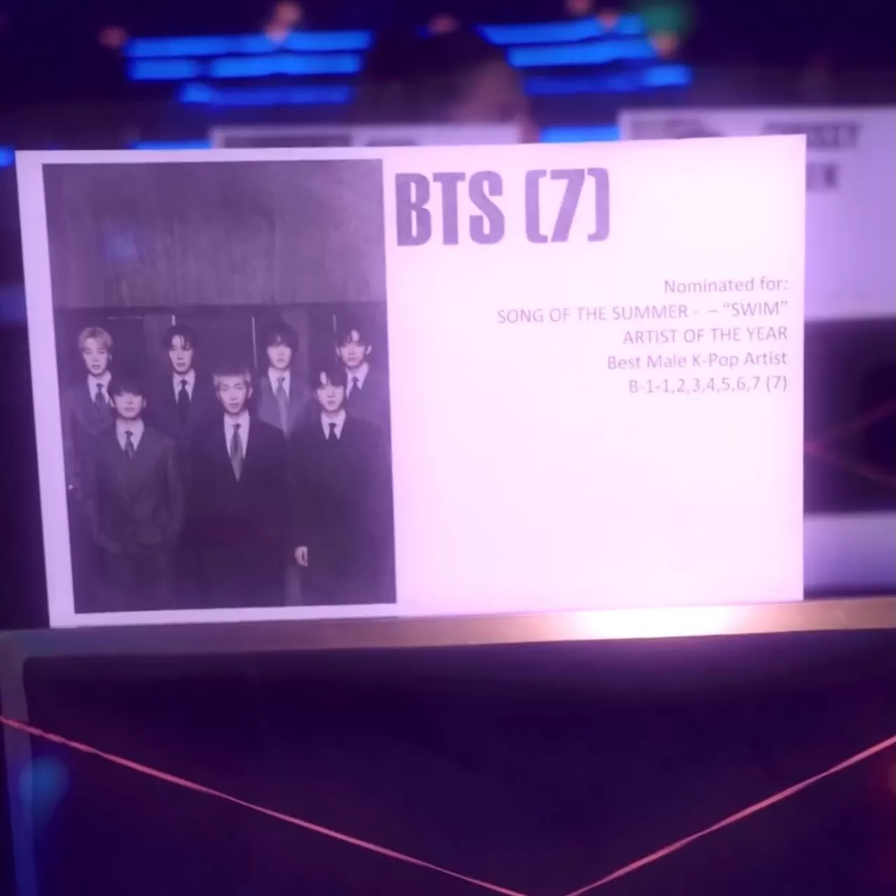 BTS Yarınki Ödül Töreninde: Oturma Düzeni Paylaşıldı
