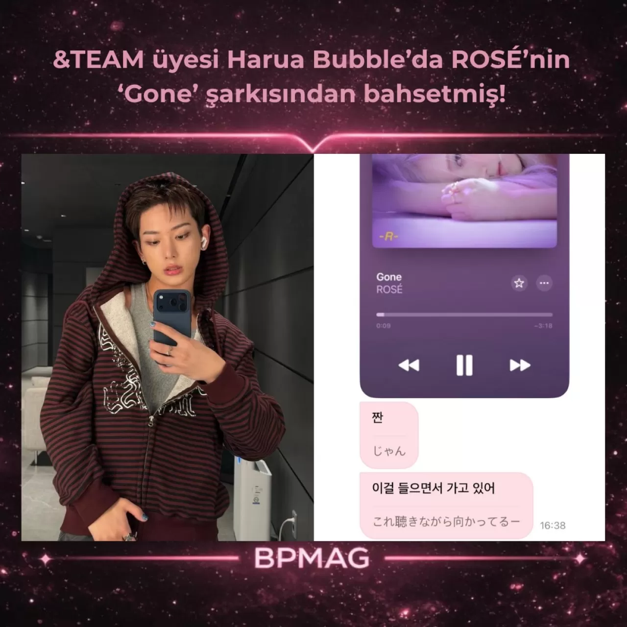 TEAM Üyesi Harua'dan Blackpink'li ROSÉ'ye Müzikal Gönderme: