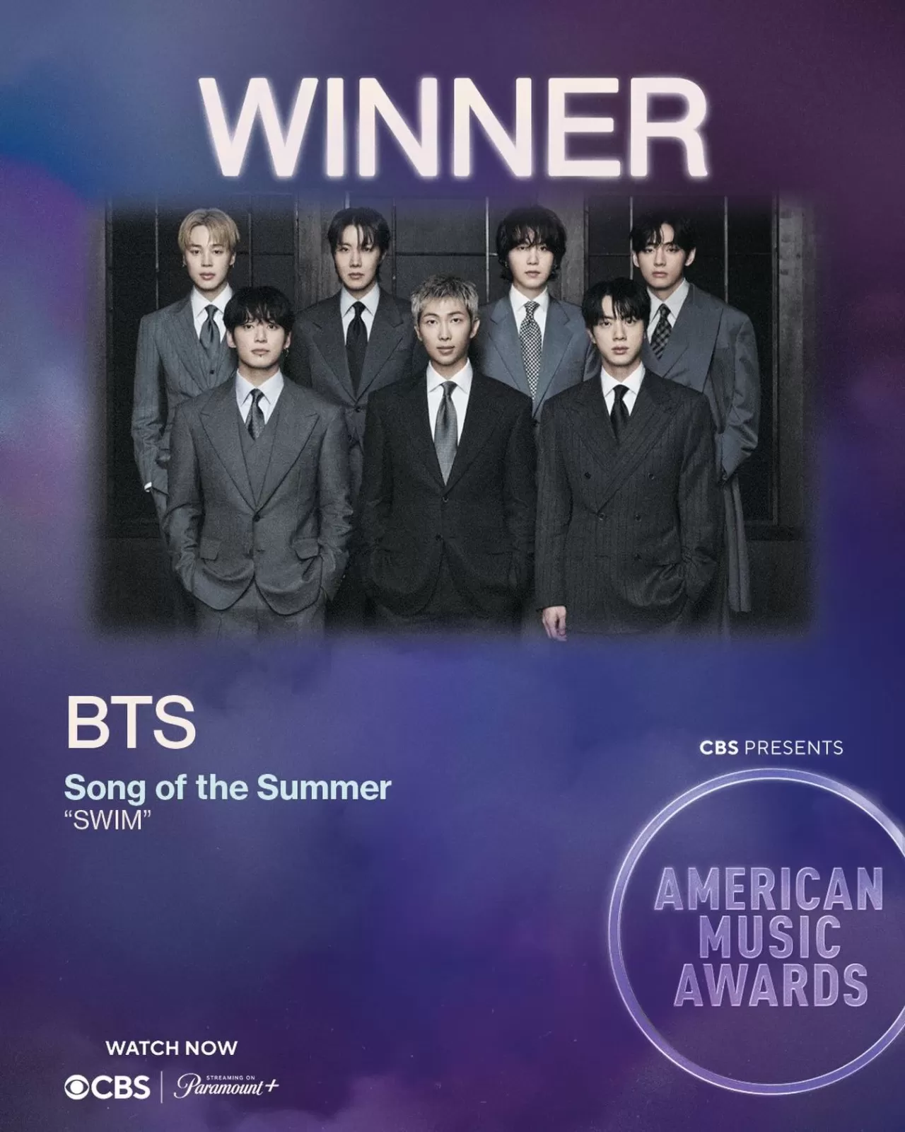 BTS, Amerikan Müzik Ödülleri'nde "Yazın Şarkısı" Ödülünü Kazandı