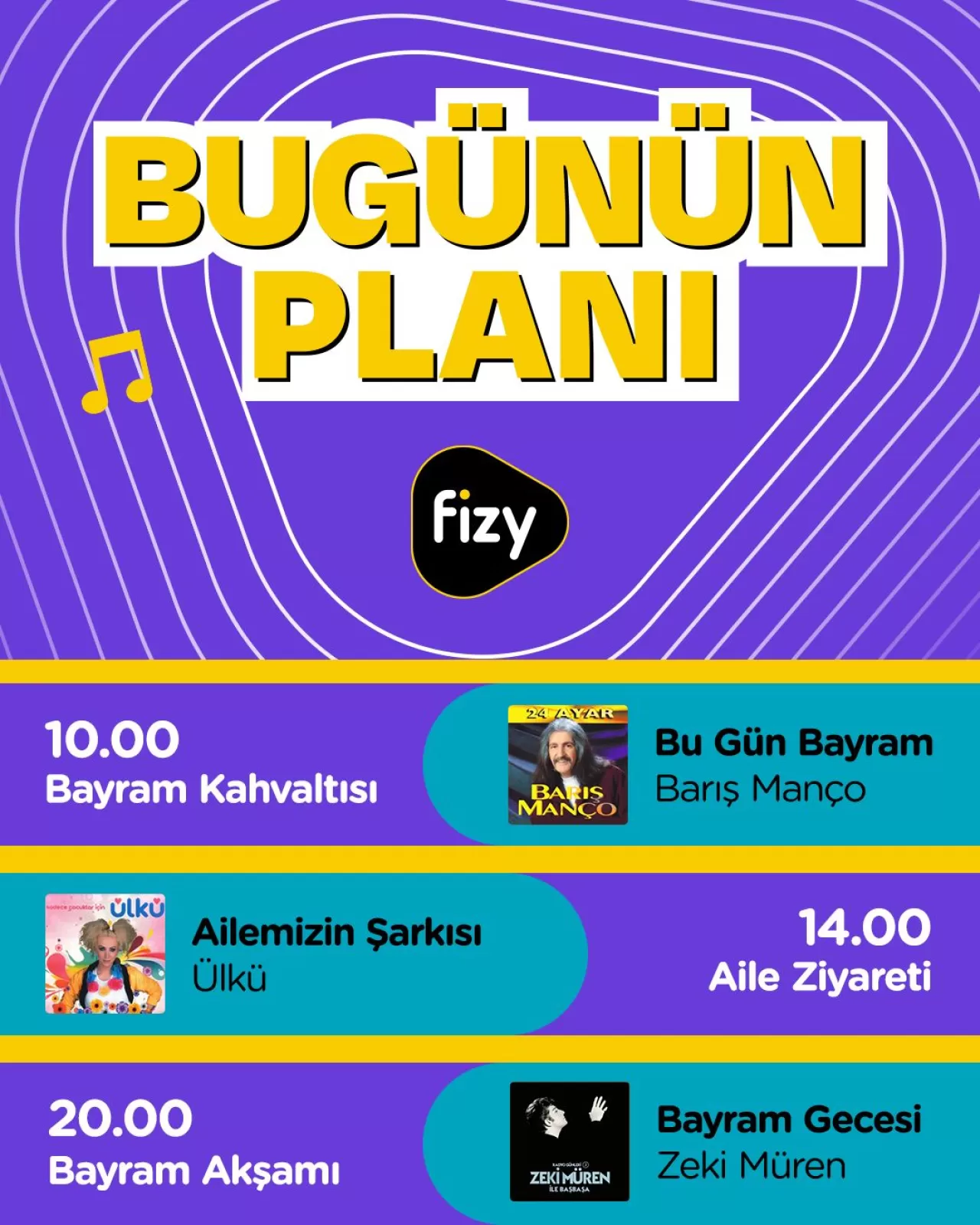 fizy'den Bayram Mesajı: Müzikle Dolu Anlar