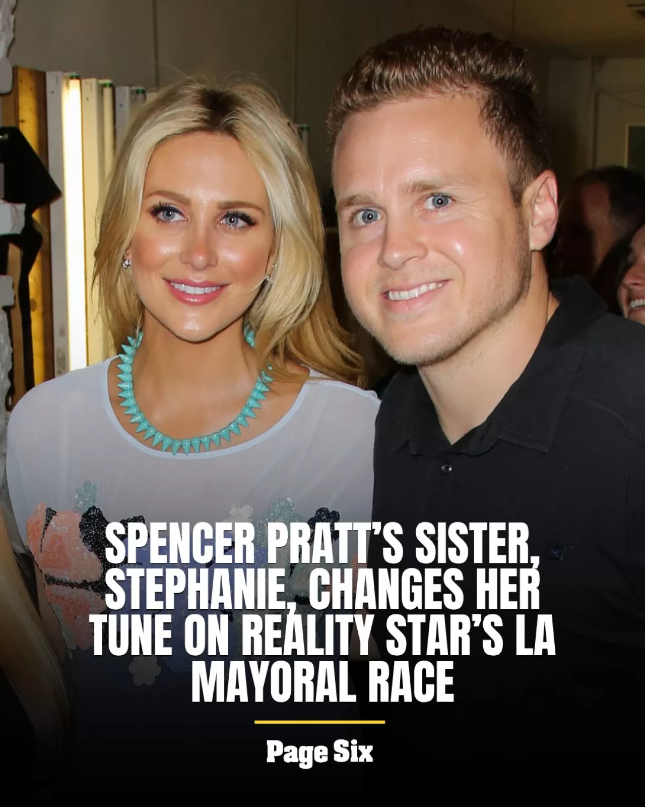 Stephanie Pratt, Kardeşi Spencer'ın Belediye Başkanlığı Adaylığına Destek Verdi