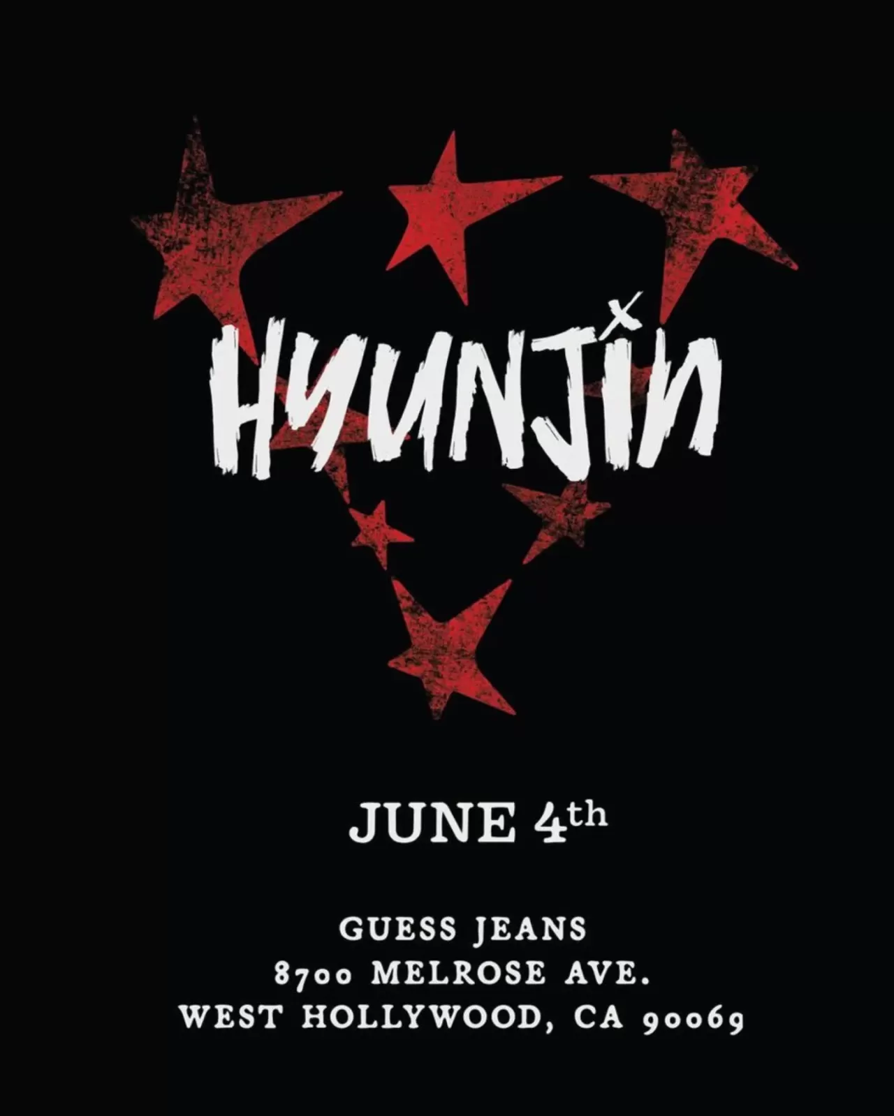 Hyunjin of Stray Kids to Appear at GUESS Jeans Los Angeles Event on June 4