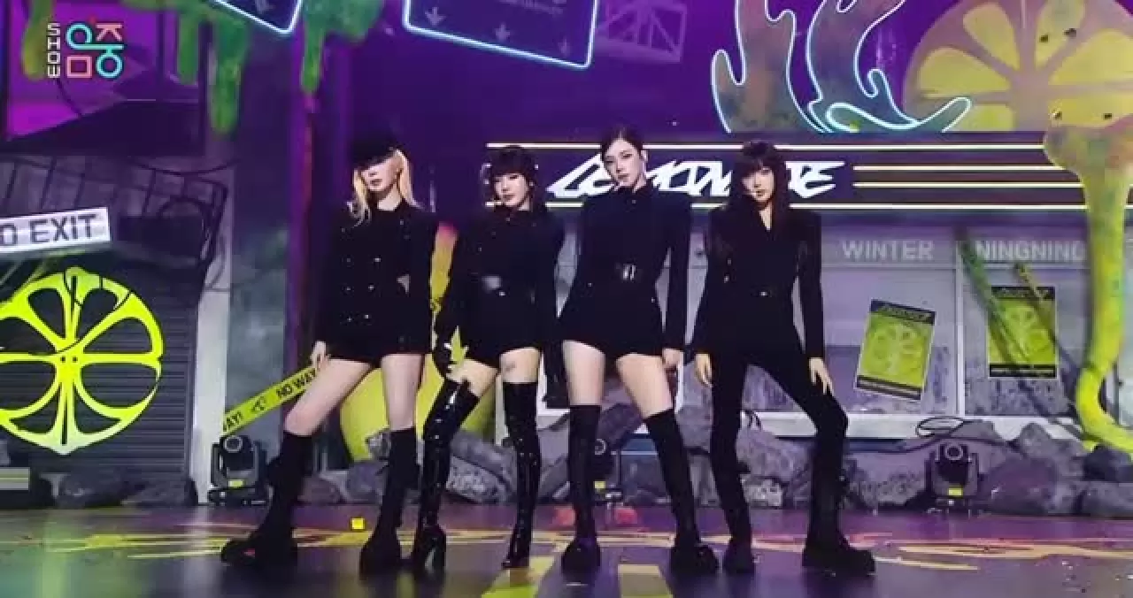 aespa'nın LEMONADE Performansı Music Core'da İzleyiciyi Büyüledi