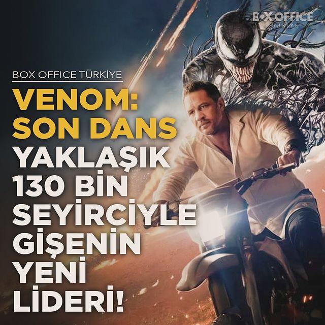 Sinema dünyasında 'Venom: Son Dans' adlı film büyük bir başarı elde etti