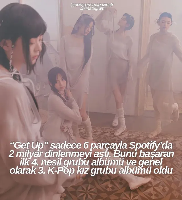 NewJeans' 'Get Up' Albümü Spotify'da 2 Milyar Dinlemeyi Aştı