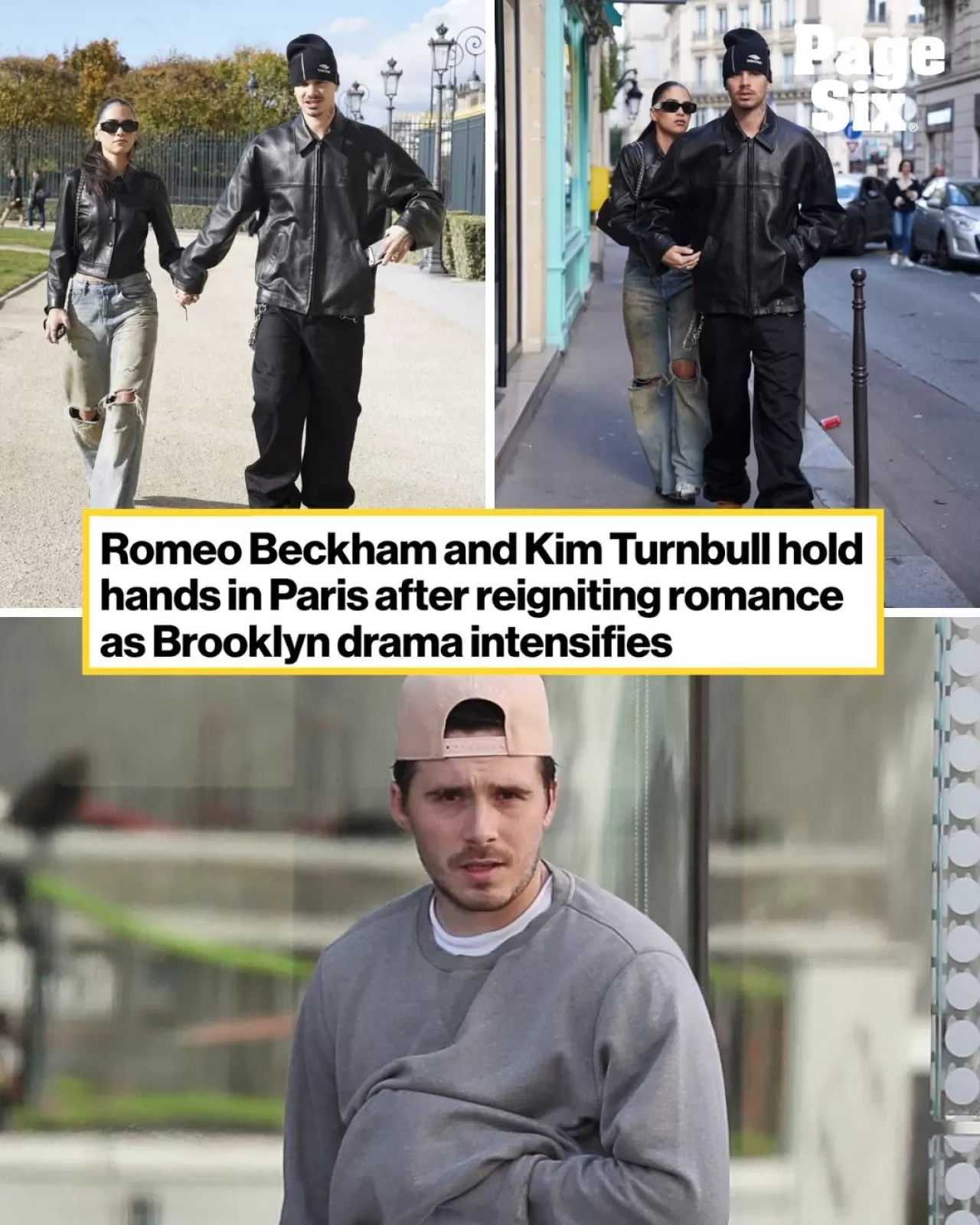 Romeo Beckham ve Kim Turnbull Paris'te Görüntülendi